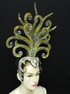 Medusa Queen Feather Showgirl Headdress