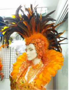OM Mohawk Pride Feather Showgirl Headdress Shoulder Pieces