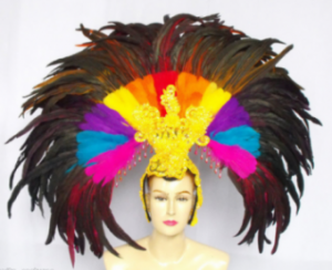 MULH Feather Showgirl Headdress