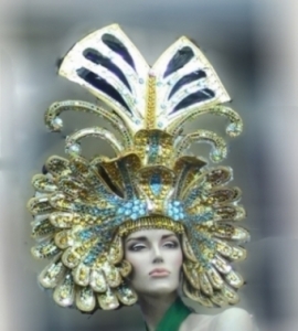 H011 Crystal Egypt Showgirl Headdress