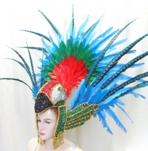 H034 Rio Parrot Showgirl Headdress