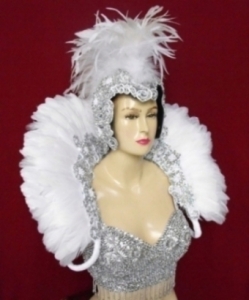 WM Roman  Showgirl Headdress Backpiece