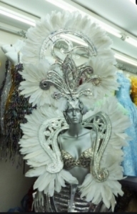 C031 Berlesque Showgirl Headdress Backpiece