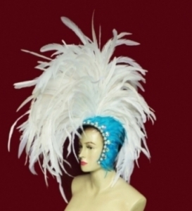 Details about   Da NeeNa H029 Feather Vegas Cabaret Showgirl Drag Headdress 
