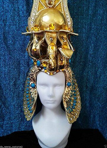 Details about   Da NeeNa H1233 Drag Pharaoh Crystal Egypt Cleopatra Cabaret Snake Headdress 