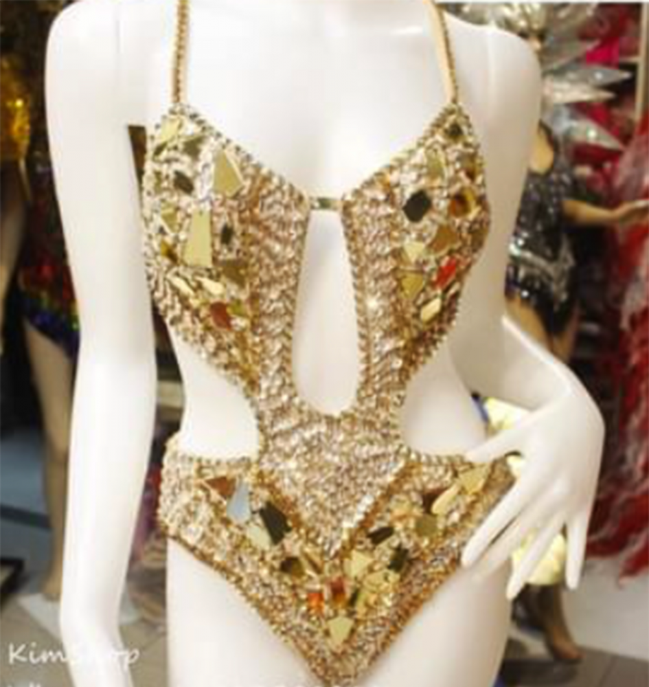 DaNeeNa M1037 Sexy Infinity Star Drag Vegas Stage Crystal Leotard Bodysuit  XS-XL