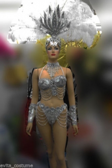 T0044 Vegas ShowgirlHeaddress Costume Set