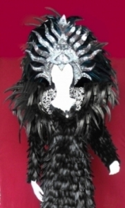 Feather Showgirl Headdress Shoulder Pieces