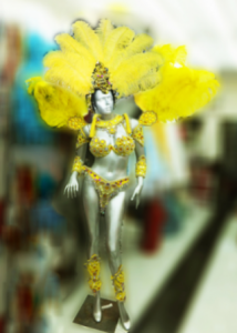 T017N Carnival Brazilian Rio Carnival Samba Dance Costume  Showgirl Headdress Costume Set