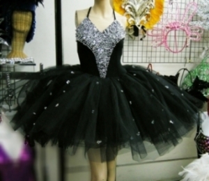M057B Ballet Sequin Showgirl Dress