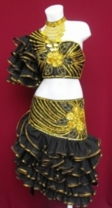 M059 Rumba Spanish Showgirl Dress
