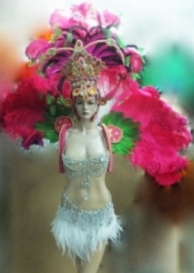 C063  Flower Carnival Brazilian Rio Carnival Samba Dance Costume  Costume Set