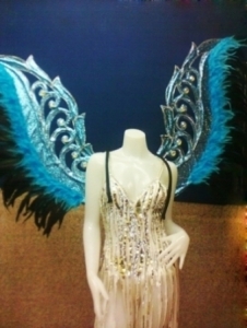 C055 Blue Angel Feather Angel Wings Costume Set
