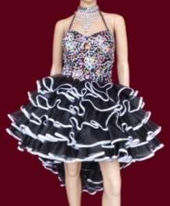 M043 Salsa Dance Showgirl Dress