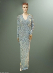 G045N Princess AB Crystal Showgirl Dress Gown