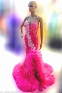 G517 Miss Universe Crystal Showgirl Gown Showgirl Dress