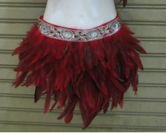 M012 Star Feather Belt Skirt