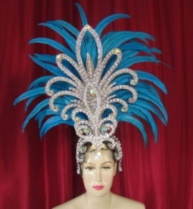 H1862 Queen of Hawk Showgirl Headdress