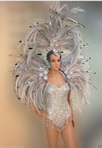 C0707 Showgirl Vegas Costume set