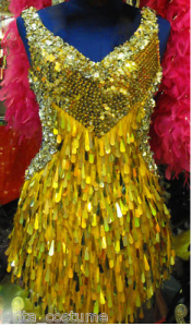 SV5 Gold Showgirl Dress