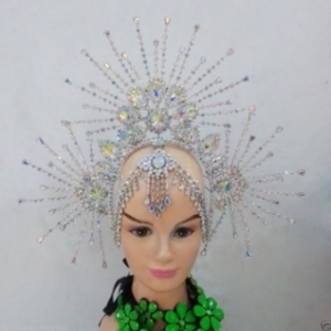 HQC644 Sunshine Princess Carnival Brazilian Rio Carnival Samba Dance Costume  Crystal Crown