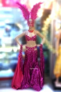 C662A Queen of Paradise Crystal  Costume set
