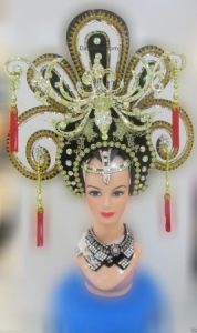 H180 Chinese Asian Asia Lady Showgirl Pageant Dancer Showgirl Headdress