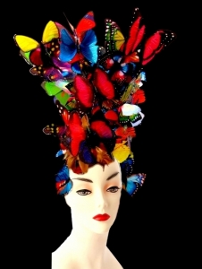 H095B Alexander Queen Butterfly Showgirl Stage Headpiece Showgirl Headdress
