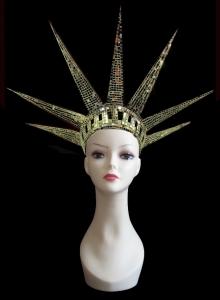 H151 The Statue of Liberty Independence New York Mirror Showgirl Headdress