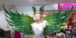 C680 Graceful Angel Showgirl Headdress And Angel Wings