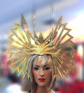 H684 Gold Bushido Blood Angel Showgirl Headdress
