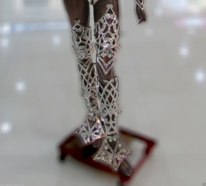 Robot Vegas Roman Armor Lady Gaga Man Woman Mirror Thigh Leg Guards