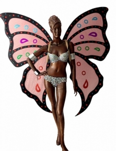 C701 Butterfly Angel Crystal Costume set
