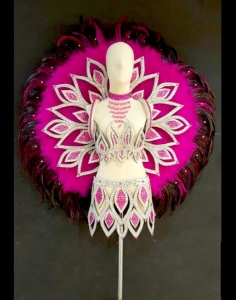 C713 Lotus Angel Crystal Costume set