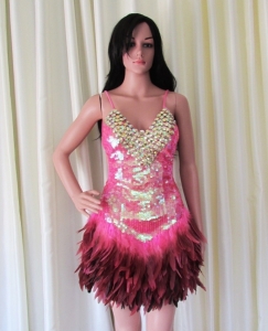 M741 Twinkle Heart Showgirl Dress