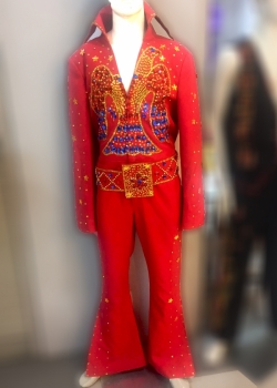 Elvis Presley Tailor Made The King American Eagle Aloha Jumpsuit Suit Jacket Cape