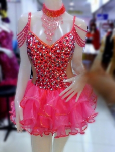 C082F Queen of Rainbow Candy Dollie Showgirl Tutu Dress