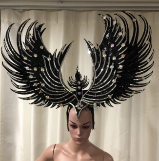 C069 Show Phoenix Garuda Bird Showgirl Headdress