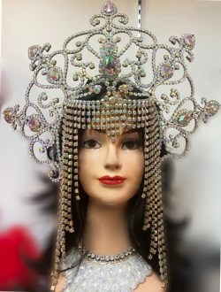 J961 Cleopatra Queen Samba Crystal Crown