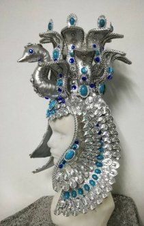 H974 The Peacock Cleopatra Queen Headdress