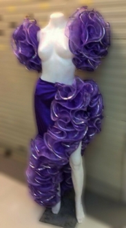 C986X Sexy Flamenco Dance Ruffle Armband Skirt