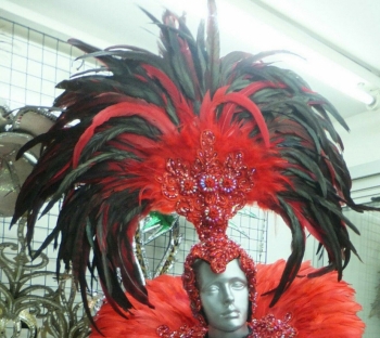C027CH Samba Parade Carnival Rio Feather Headdress for Child