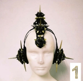 H1045A Punk Rock Headdress or Earrings