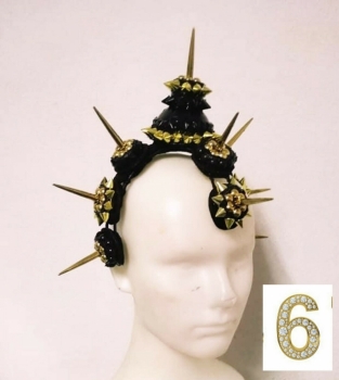 H1045G Punk Rock Headdress or Earrings