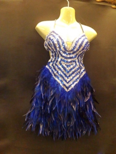 M019 Feather Showgirl Dress