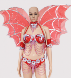 B029 Victoria Secret Bat Angel Wings Costume Set