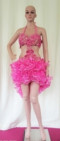M19 Pink Seashell Showgirl Dress M